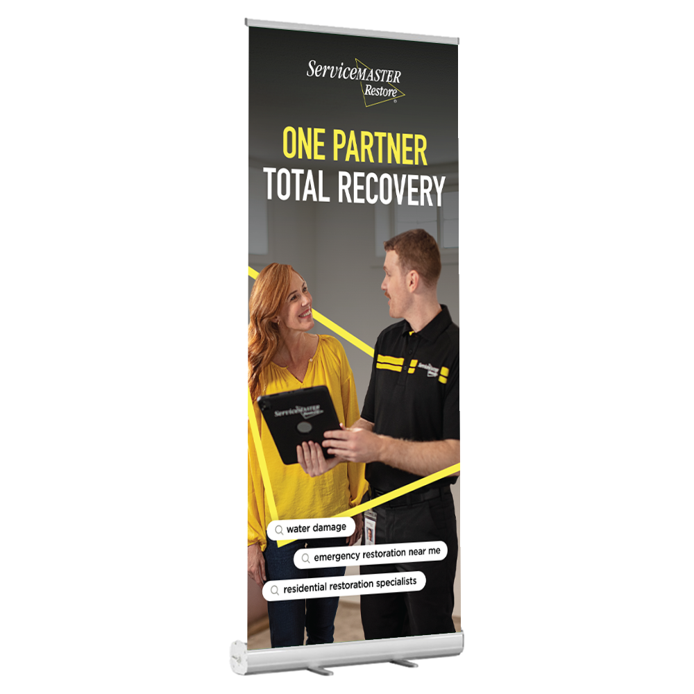 Restore Banner Stand - "One Partner Total Recovery"