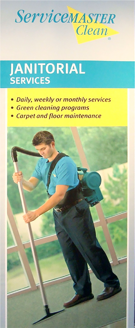 Banner Stand - Janitorial Services