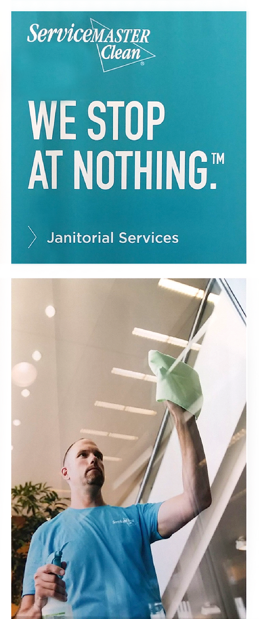 Banner Stand - We Stop At Nothing - Janitorial Services - 1 Man