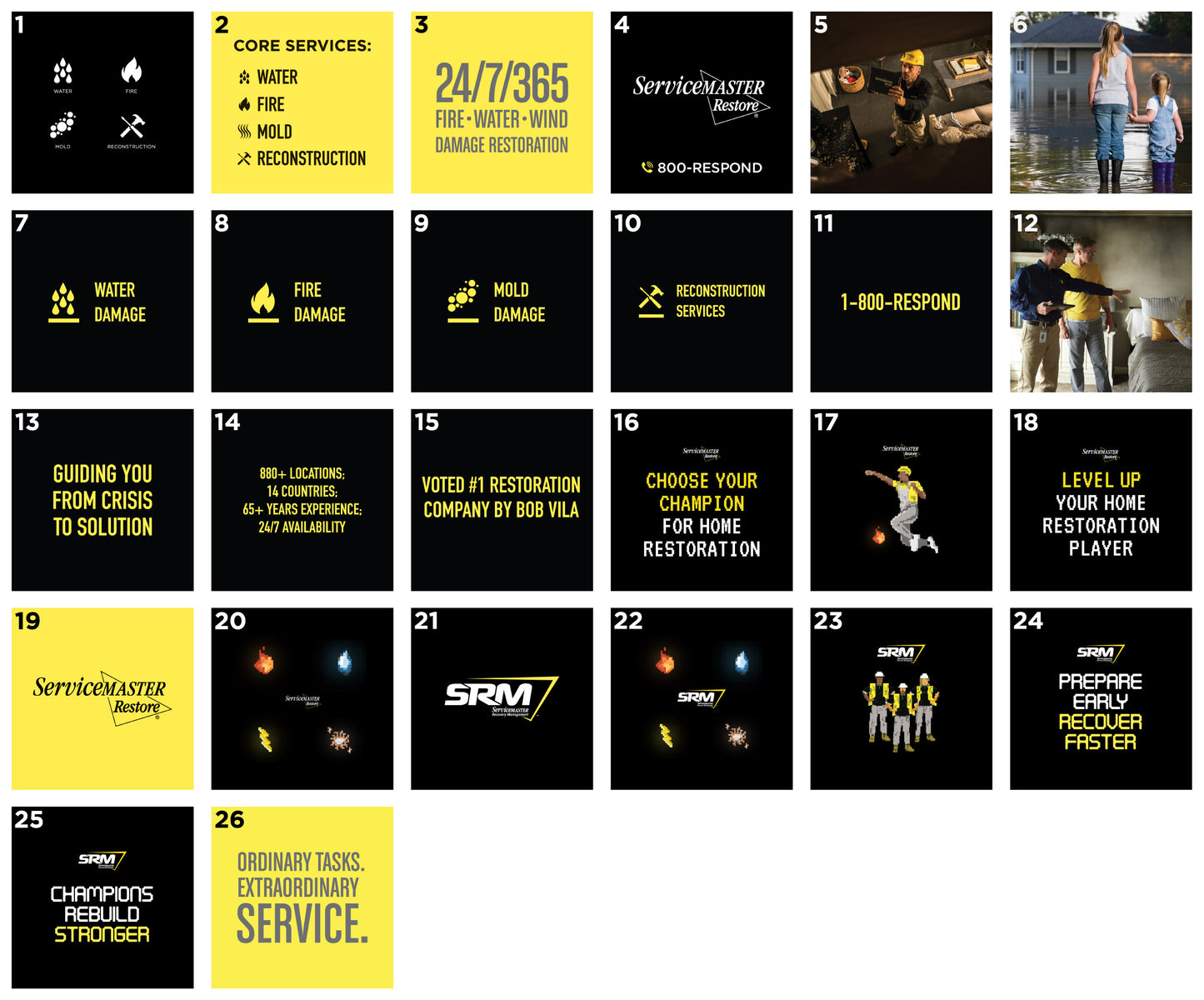 Restore Xpression - 4X3 - "Don't Know What to Do Next? We Do." w/6 Graphic Choices