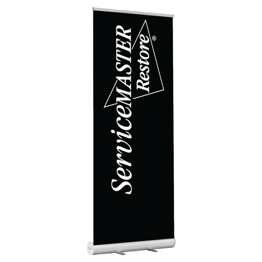 Restore Banner Stand - "ServiceMaster Restore"