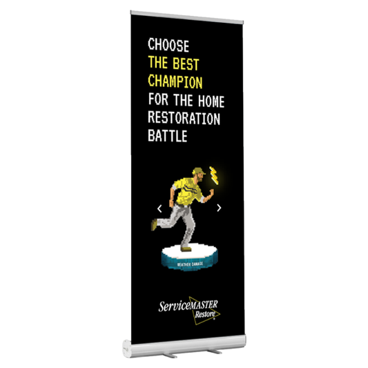 Restore Banner Stand - "Choose the Best Champion"