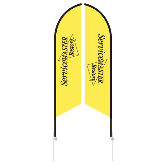 Restore Branded Angled Feather Flags