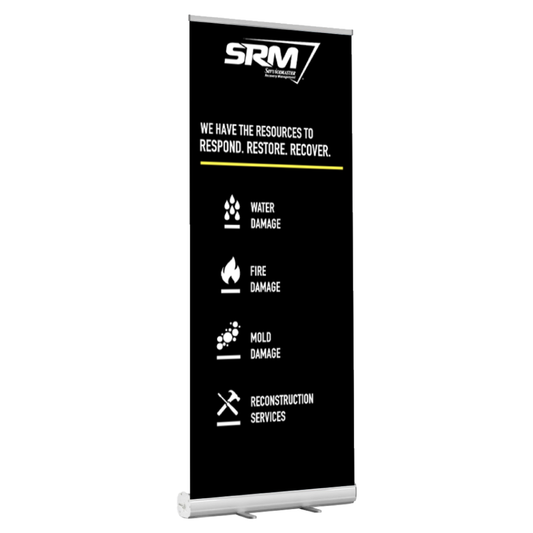 SRM Banner Stand - "We Have the Resources"